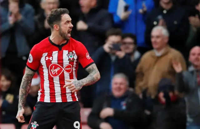 Danny Ings celebrates