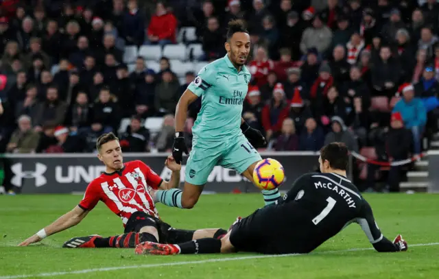 Alex McCarthy saves for Southampton