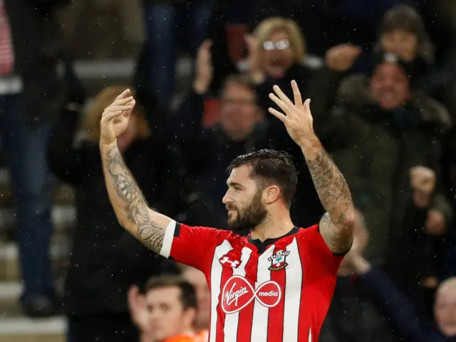 Charlie Austin celebrates