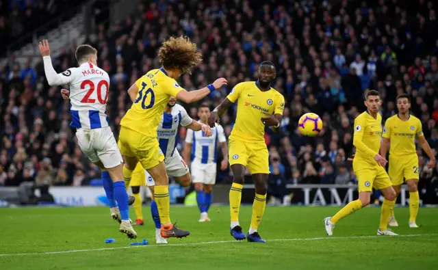 Solly March heads in