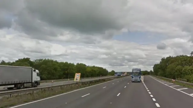 M6 near Stoke-on-Trent