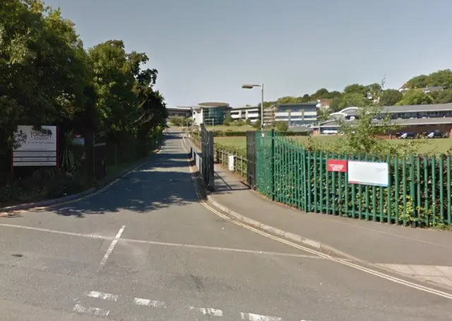 Torquay Academy, seen from Cricketfield Road