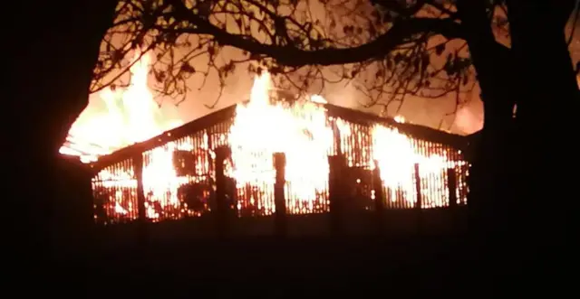 Choppington barn fire