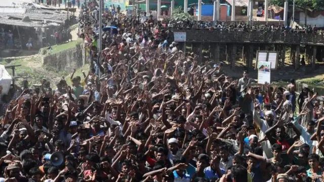 Rohingya protestors