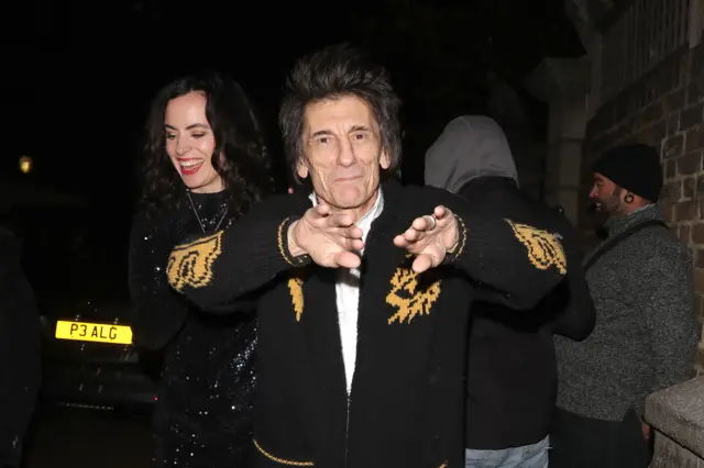 Ronnie Wood and wife Sally Humphreys