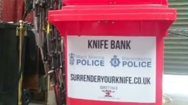 Knife surrender bin