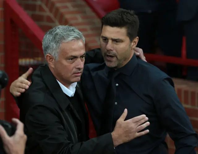 Jose Mourinho (left) and Mauricio Pochettino