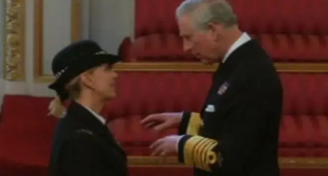 Prince Charles and PC Sharon Houfe