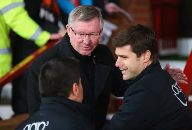 Sir Alex Ferguson and Mauricio Pochettino