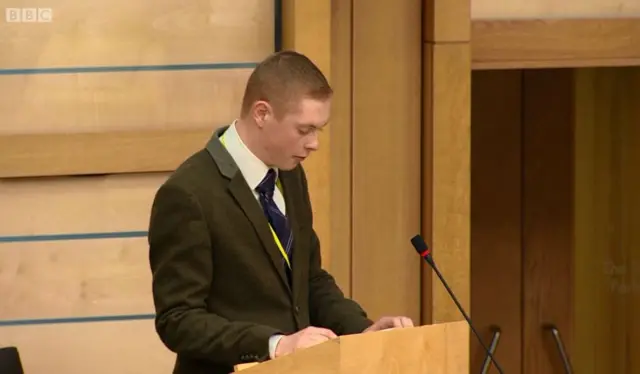 Mr Robin Downie, former Moderator of the Youth Assembly of the Church of Scotland