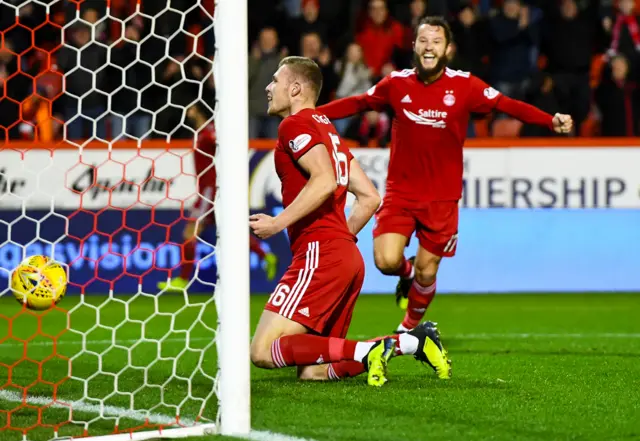 Sam Cosgrove and Stevie May celebrate