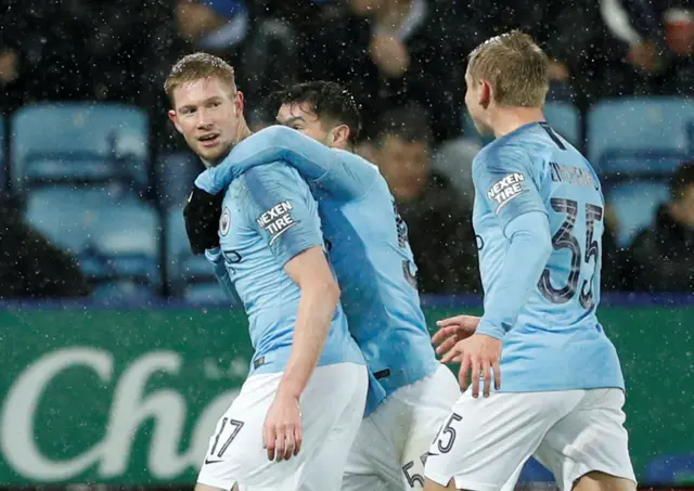 Kevin de Bruyne celebrates