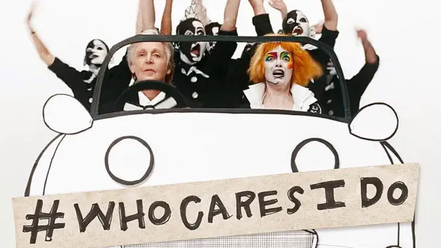 Paul McCartney and Emma Stone