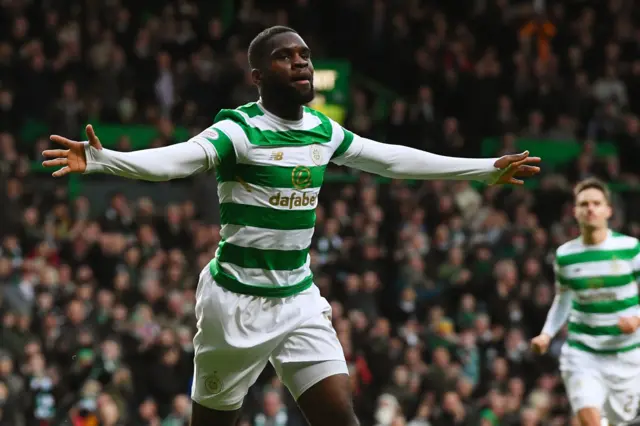 Celtic striker Odsonne Edouard scored three against Motherwell in last December's meeting in Glasgow