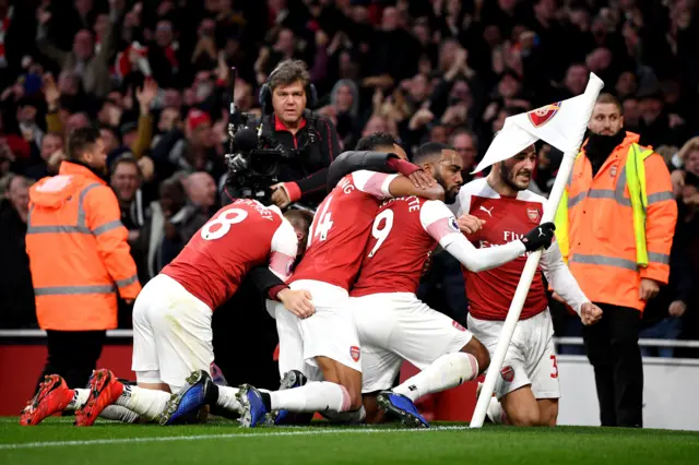 Arsenal celebrate