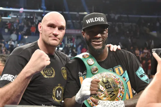 Tyson Fury and Deontay Wilder