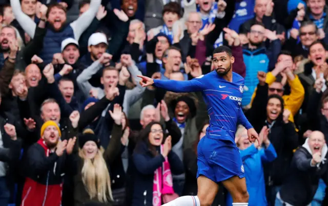 Ruben Loftus-Cheek celebrates