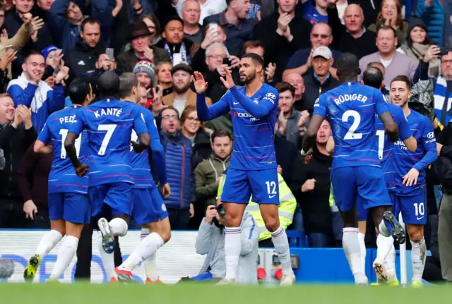 Ruben Loftus-Cheek celebrates