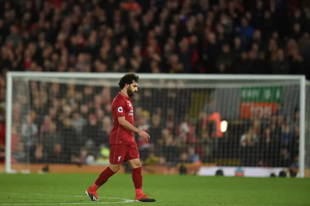 No Salah comes off