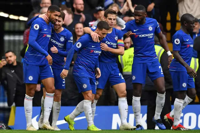 Chelsea celebrate