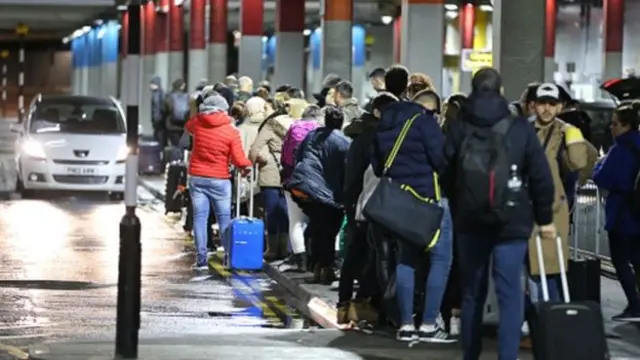 Passengers stranded at Gatwick