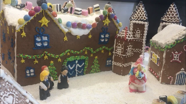 gingerbread village