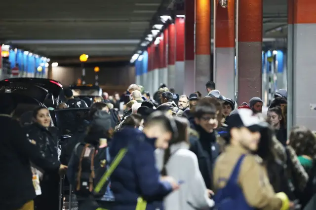 Passengers stranded at Gatwick Airport