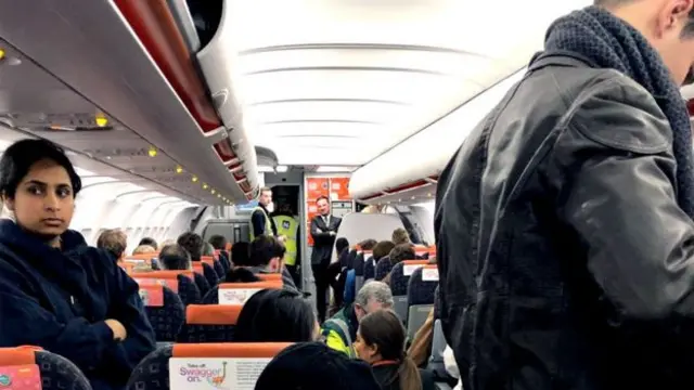 Passengers on stranded plane at Gatwick