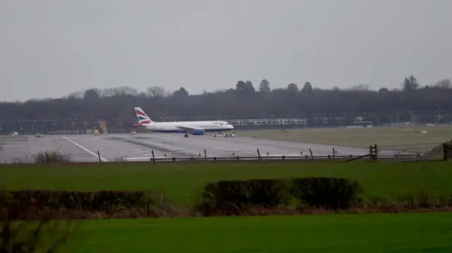 Plane at Gatwick