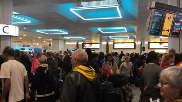 Passengers delayed at Gatwick