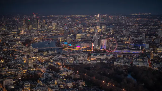 London at night