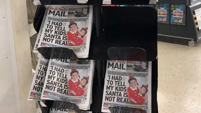 The Hull Daily Mail front page