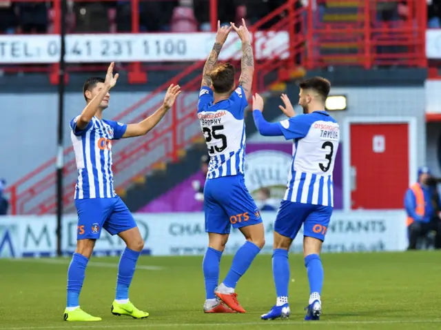 Kilmarnock's Eamonn Brophy celebrates