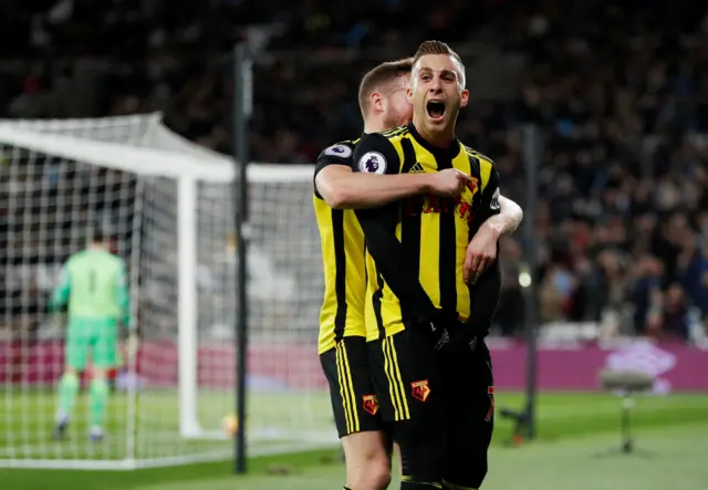 Gerard Deulofeu celebrates