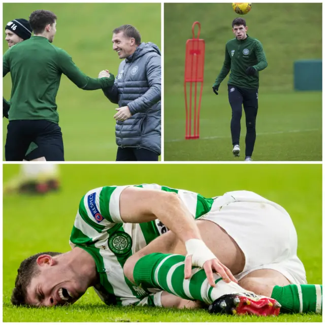 Ryan Christie is back training following his injury in the Europa League loss to Salzburg