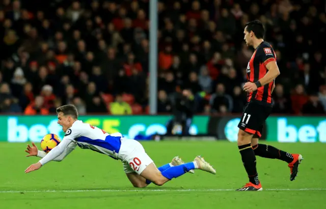 Solly March is fouled