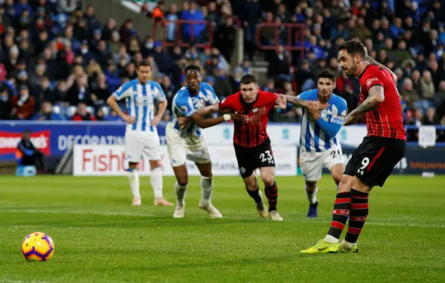 Danny Ings scores a penalty