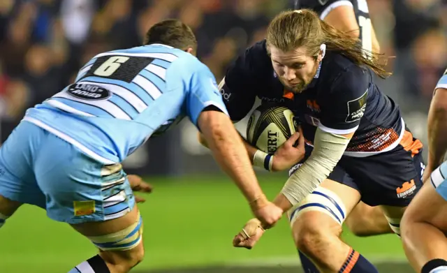 Ben Toolis carries the ball