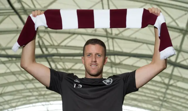 Hearts goalkeeper Colin Doyle