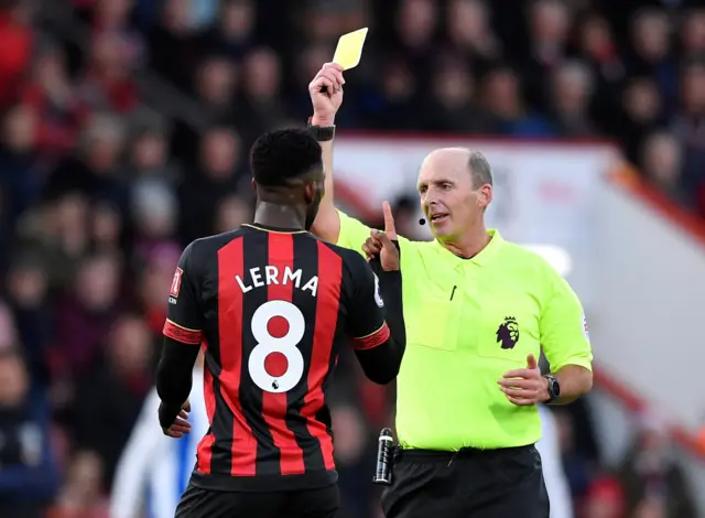 Jefferson Lerma is booked