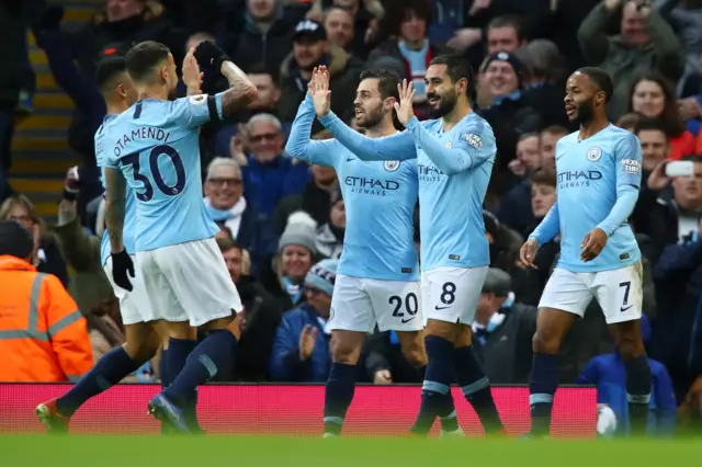 Manchester City celebrate