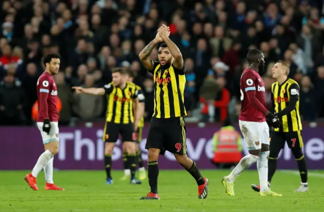 Watford players celebrate