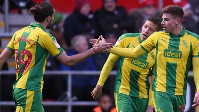 West Brom celebrate