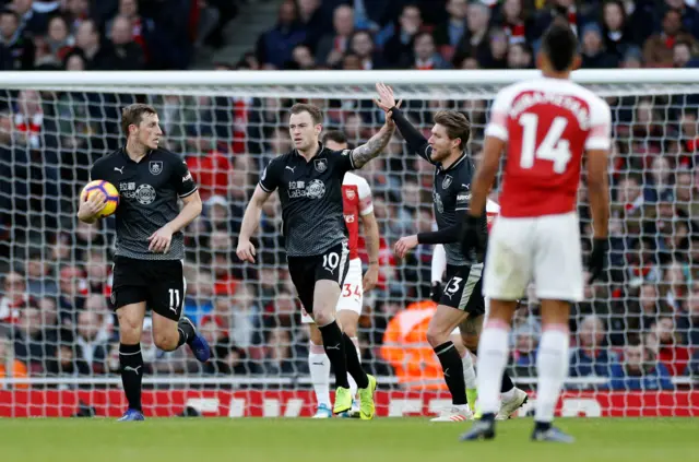 Burnley celebrate