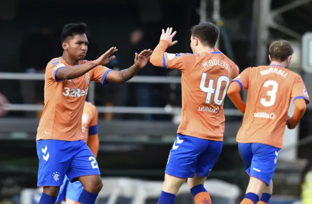 Alfredo Morelos inspired Rangers to a second-half comeback in Perth