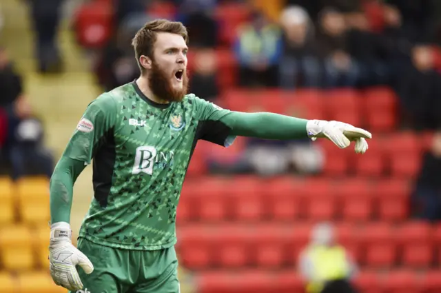 St Johnstone goalkeeper Zander Clark