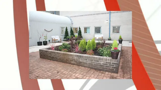 Therapy garden. Pic: University Hospitals Plymouth NHS Trust