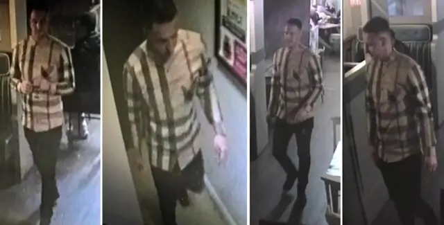 CCTV pictures of the man