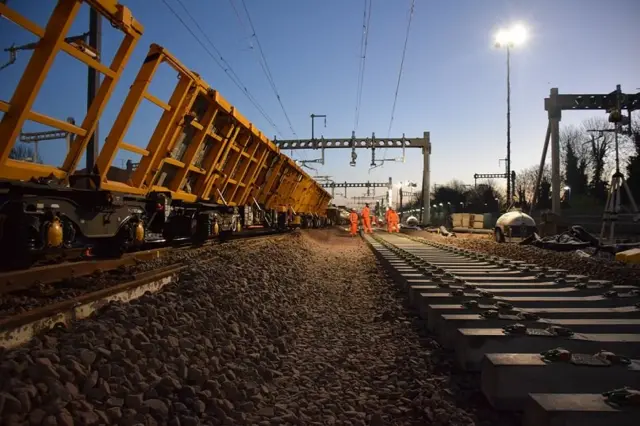 Rail workers