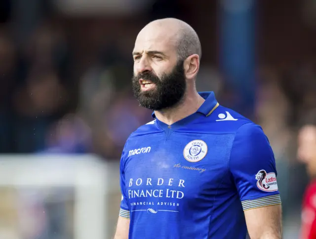 Gary Harkins in action for Queen of the South